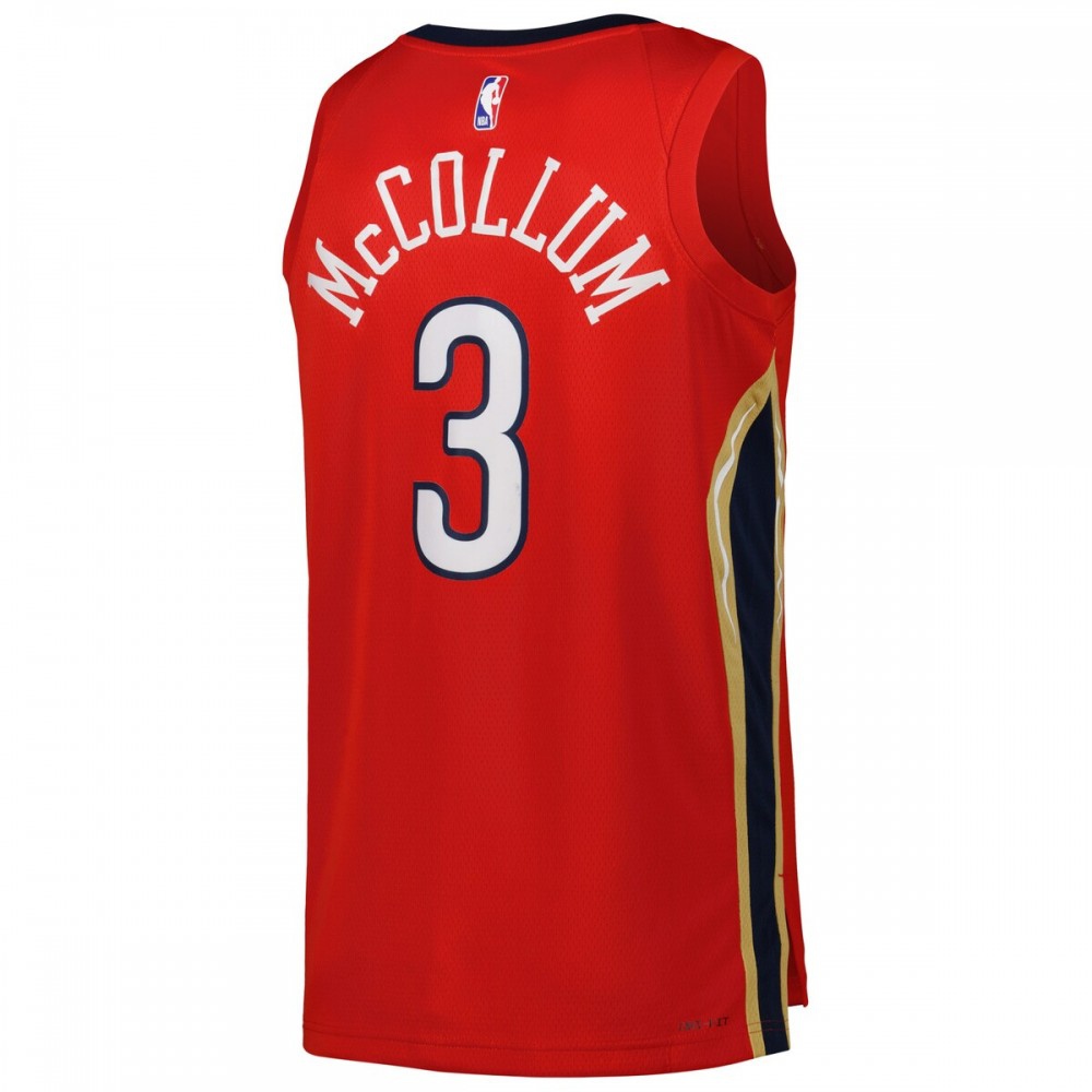 CJ McCollum New Orleans Pelicans Jordan Brand 2022/23 Statement Edition Swingman Jersey - Red-Pro Kit Vault | Brand New 26/27 Sports Jerseys